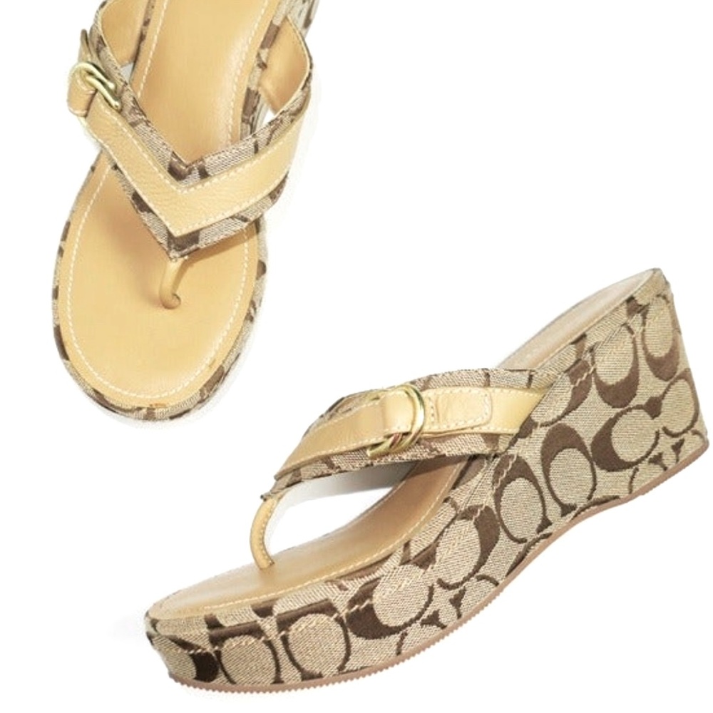 Brand New Coach Signature Sandals